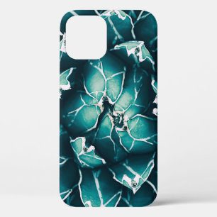 Funda Para iPhone 12 agave cactus, fondo de naturaleza abstracta, top v