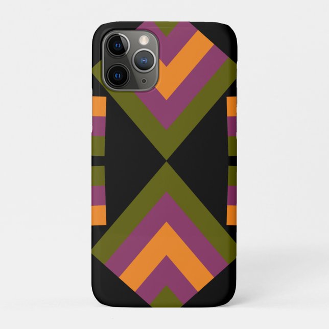 Funda De Case-Mate Para iPhone Agnezina Negrita Geométrica (Reverso)