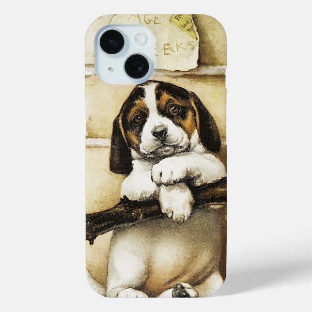 Funda De Case-Mate Para iPhone Agradable Cachorro (Reverso )