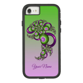 Funda Para iPhone 13 Agradable Corazón Verde Rosa Resumen Nombre Fracta