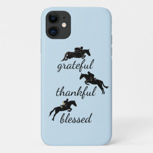 Funda Para iPhone 11 Agradecido, agradecido, bendito jugo de caballo