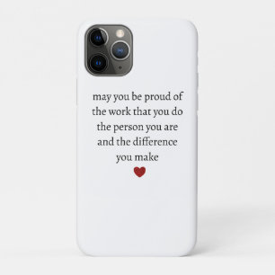 Funda Para iPhone 11 Pro Agradecimiento a enfermera maestra madre orgulloso