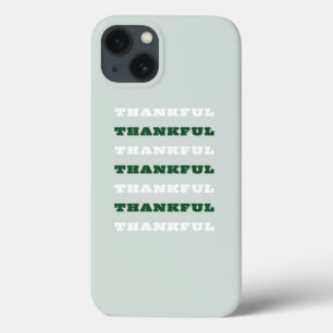 Funda Para iPhone 13 Agradecimiento, Gratitud, Verde