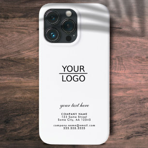 Funda Para iPhone 13 Pro Agrega el Texto Personalizado de tu Logotipo Empre