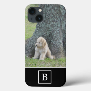 Funda Para iPhone 13 Agrega tu foto personalizada y la inicial de monog
