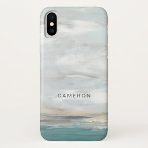 Funda Para iPhone X Agrega tu nombre   Seafoam Vista