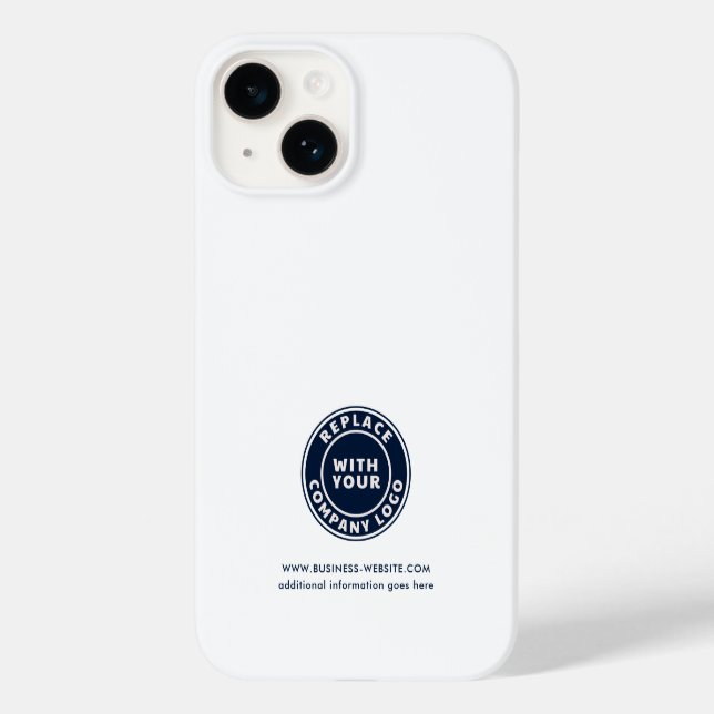 Funda De Case-Mate Para iPhone Agregar empleados de la empresa con logotipos de m (Reverso )