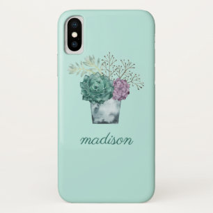 Funda Para iPhone X Agregar su nombre  Recogida de la Felicidad de las
