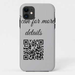 Funda Para iPhone 11 agregar y escanear código q r aquí agregar nombre