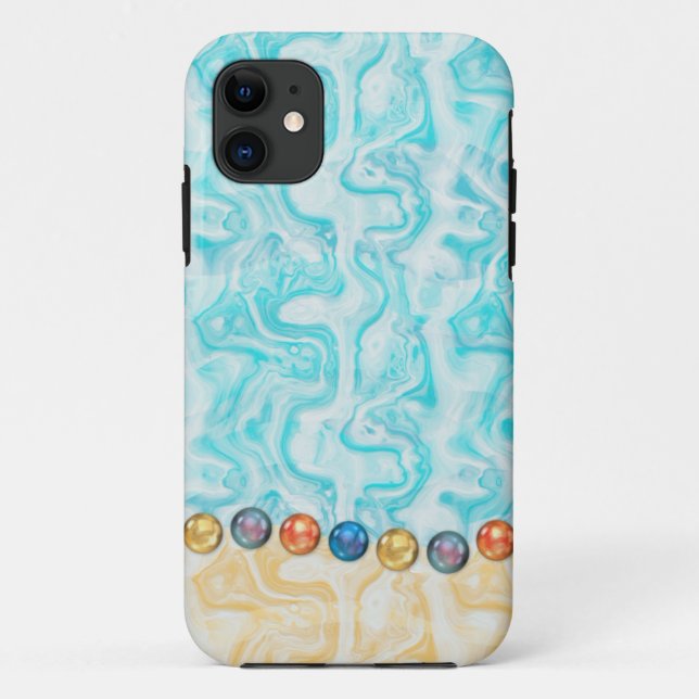 Funda De Case-Mate Para iPhone Agua-Arena-Falsas joyas (Reverso)