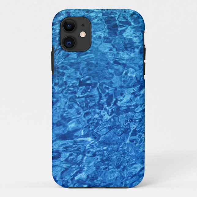 Funda De Case-Mate Para iPhone Agua azul (Reverso)