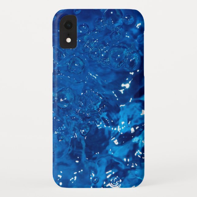 Funda De Case-Mate Para iPhone Agua azul (Reverso)