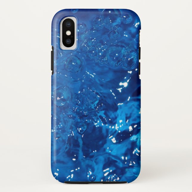 Funda De Case-Mate Para iPhone Agua azul (Reverso)