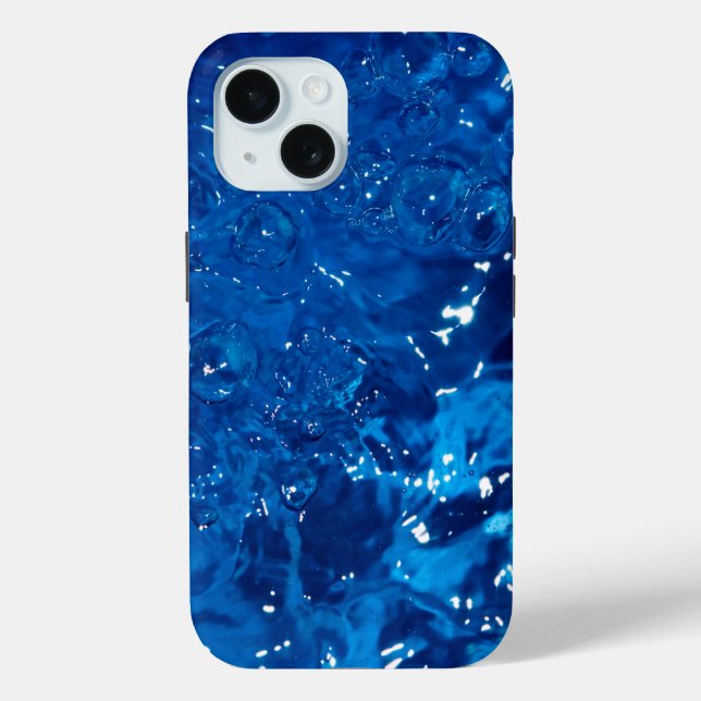 Funda De Case-Mate Para iPhone Agua azul (Reverso )