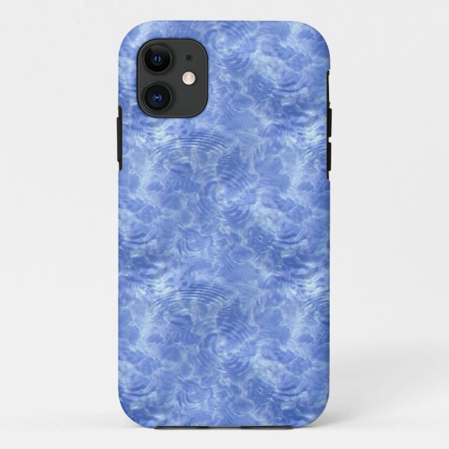 Funda De Case-Mate Para iPhone Agua azul de hielo (Reverso)