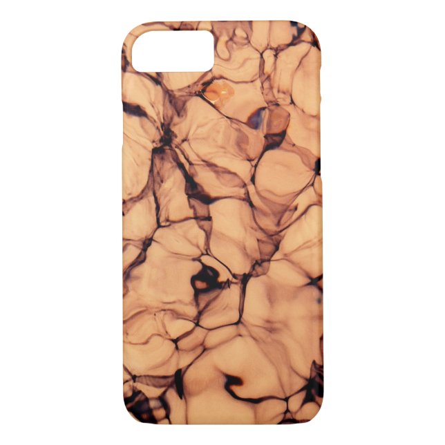 Funda De Case-Mate Para iPhone Agua azul esparcido invertida (Reverso)