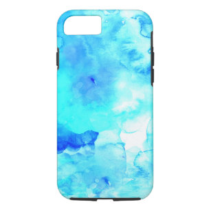Funda Para iPhone 8/7 Agua azul moderna de verano pintada con mano de ma