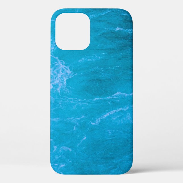 Funda De Case-Mate Para iPhone Agua azul transparente (Reverso )