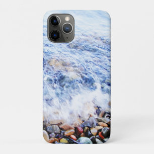 Funda Para iPhone 11 Pro Agua azul y piedras de colores