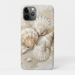 Funda Para iPhone 11 Pro Agua de conchas acuarela costera