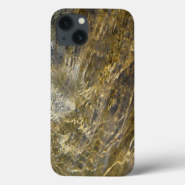 Funda De Case-Mate Para iPhone Agua de Fuente Dorada (Reverso)