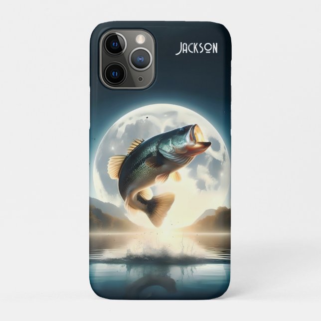Funda De Case-Mate Para iPhone Agua de la Luna y Salto de Bass (Reverso)
