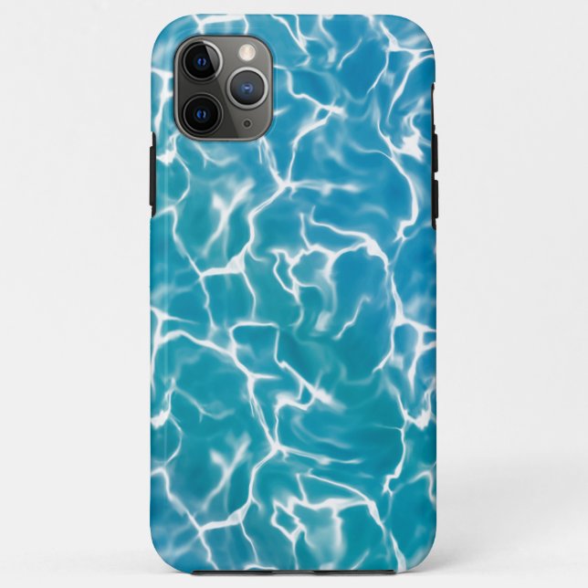 Funda De Case-Mate Para iPhone Agua del Mar Azul (Reverso)