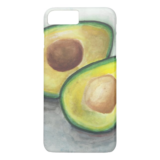 Funda De Case-Mate Para iPhone Aguacate en acuarela (Reverso)