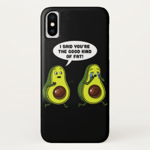 Funda Para iPhone X Aguacate la buena clase de chiste divertido gordo