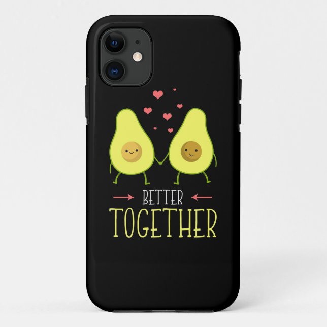 Funda De Case-Mate Para iPhone Aguacate mejor juntos (Reverso)