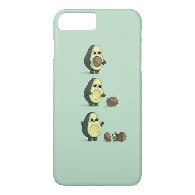 Funda De Case-Mate Para iPhone Aguacate y niños del aguacate (Reverso)