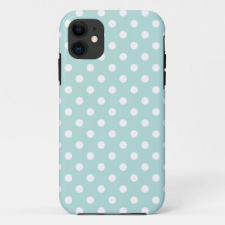 Funda Para iPhone 11 Aguamarina y modelo de lunar blanco