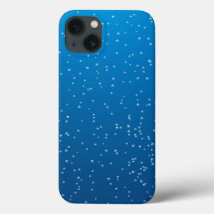Funda Para iPhone 13 Aguas azules profundas y burbujas pequeñas
