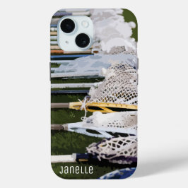 Funda Para iPhone 15 Aguas Lacrosse Sticks