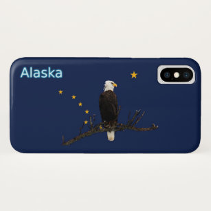 Funda Para iPhone XS Águila Alaska Y Bandera
