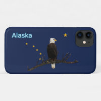 Águila Alaska Y Bandera
