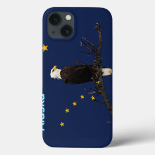 Funda Para iPhone 13 Águila Alaska Y Bandera