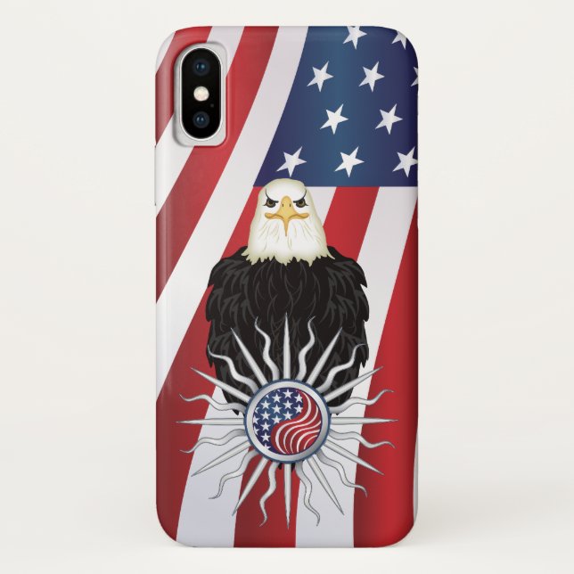 Funda De Case-Mate Para iPhone Águila americana (Reverso)