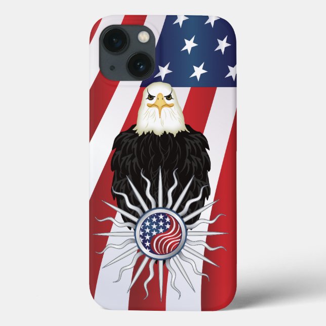 Funda De Case-Mate Para iPhone Águila americana (Reverso)