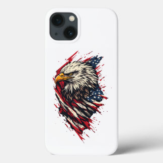 Funda Para iPhone 13 Águila Americana Patriótica Vintage 4 de Julio