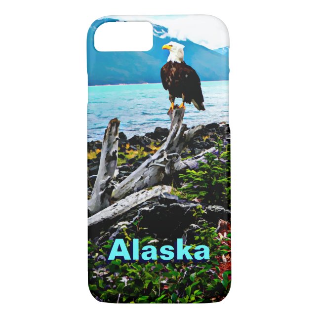 Funda De Case-Mate Para iPhone Águila Calva En La Costa De Alaska (Reverso)