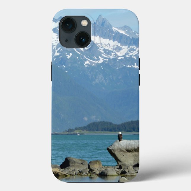 Funda De Case-Mate Para iPhone Águila calva en Skagway Alaska (Reverso )
