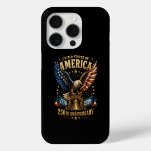 Funda Para iPhone 15 Pro Águila del 250 Aniversario de Estados Unidos de Am