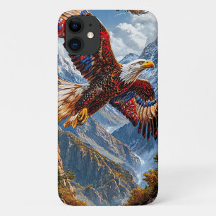 Funda Para iPhone 11 Águila majestuosa ave voladora estética vida silve