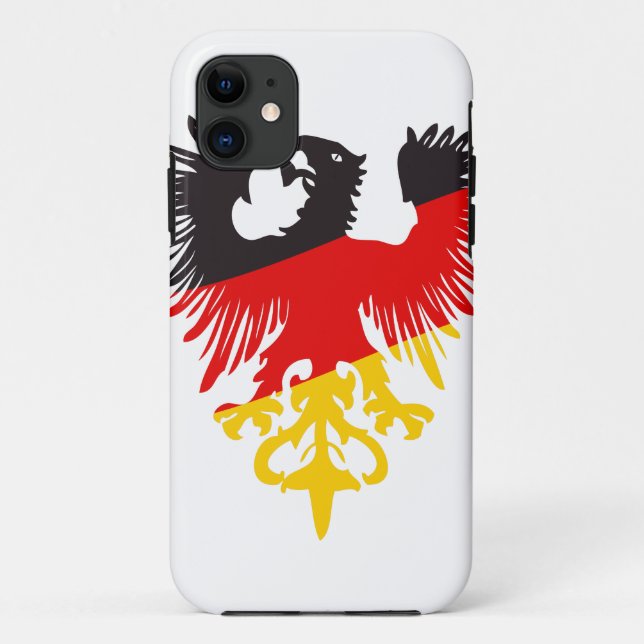 Funda De Case-Mate Para iPhone Águila negra alemana (Reverso)