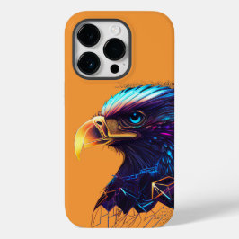 Funda Para iPhone 14 Pro De Case-Mate Águila Neón Futurista Negra