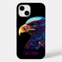 Águila Neón Futurista Negra