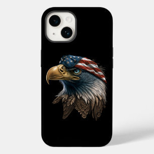 Funda Para iPhone 14 De Case-Mate Águila Patriótica Bandera Americana 4 de Julio