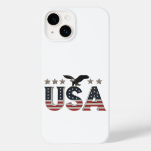 Funda Para iPhone 14 De Case-Mate Águila Patriótica de Estados Unidos + diseño de ba