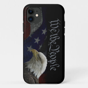 Funda Para iPhone 11 Águila Patriótica y Bandera